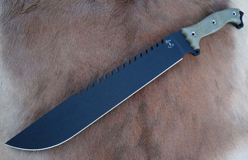 Coated Black with Green Canvas