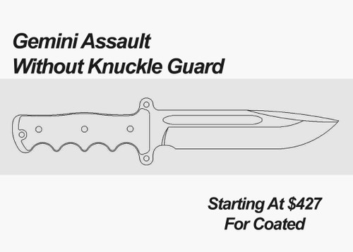 Gemini Assault Without Knuckle Guard ULB, Comp, Stonewashed or Coated 