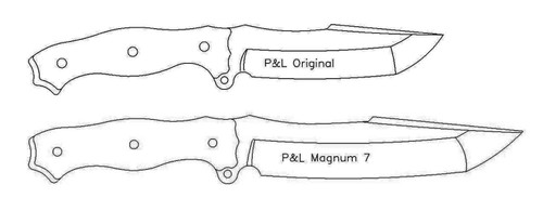 Line Drawing Showing Comparison Between The Original And The Magnum P&L