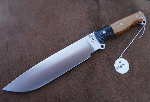 Custom Shop "Ready To Ship" Boss HOG Badger, Flat Choil, Mammoth Ivory #52826N
