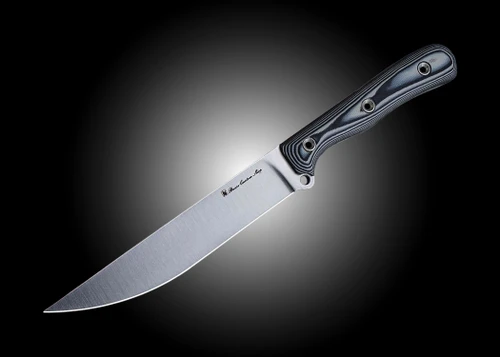 Mess Tent Steak Knife, Coated, Stonewashed, Satin, INFI XC Steel
