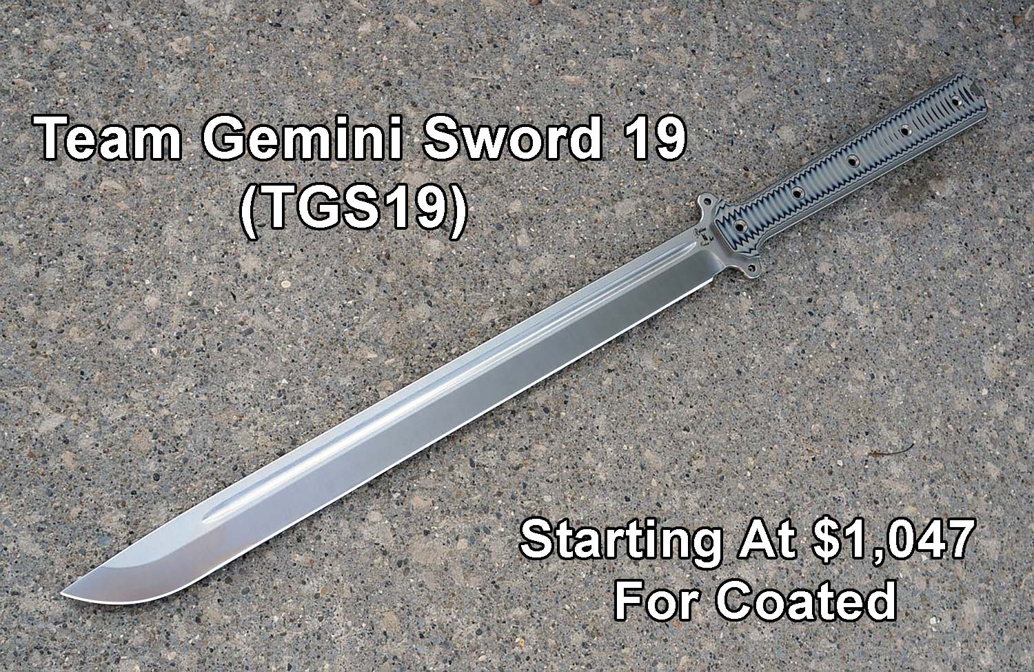 Team Gemini Sword 19, Coated, Stonewashed, or Comp Finish - BUSSE