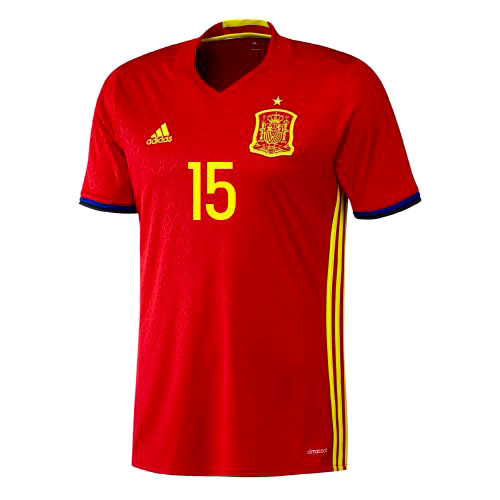 極美品■アディダス■スペイン代表 ユーロ2016モデル RAMOS ユニフォーム ADIDAS SPAIN 2016 OFFICIAL HOME RAMOS JERSEY - Soccer Plus