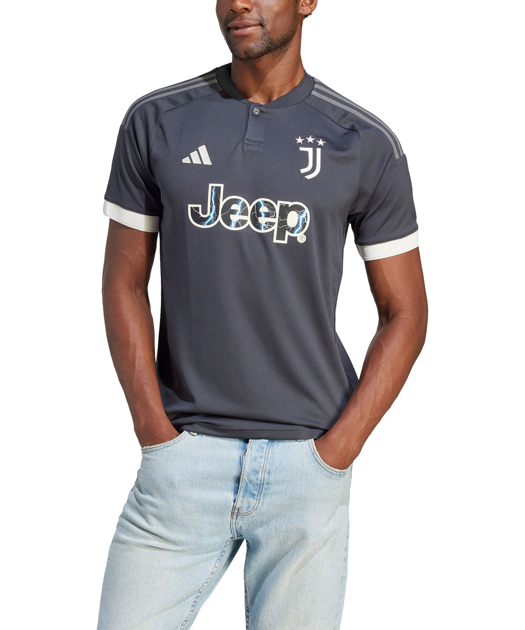 Juventus 23/24 Third ユニフォーム オーセンティック ADIDAS JUVENTUS 23/24 THIRD AUTHENTIC JERSEY Carbon / Cream White
