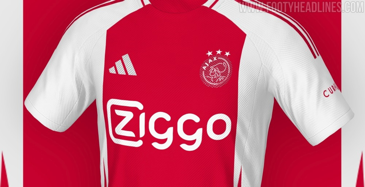 Ajax adidas サッカーユニフォーム Ziggo XLサイズ adidas Ajax Home Jersey 24/25 (Red/White) - Soccer Wearhouse