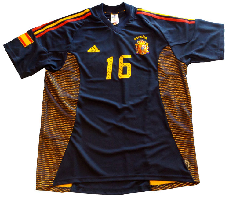 adidas 2002日韓Ｗ杯 スペイン代表 3rdユニフォーム ADIDAS SPAIN 2002 MENDIETA 3RD JERSEY - Soccer Plus