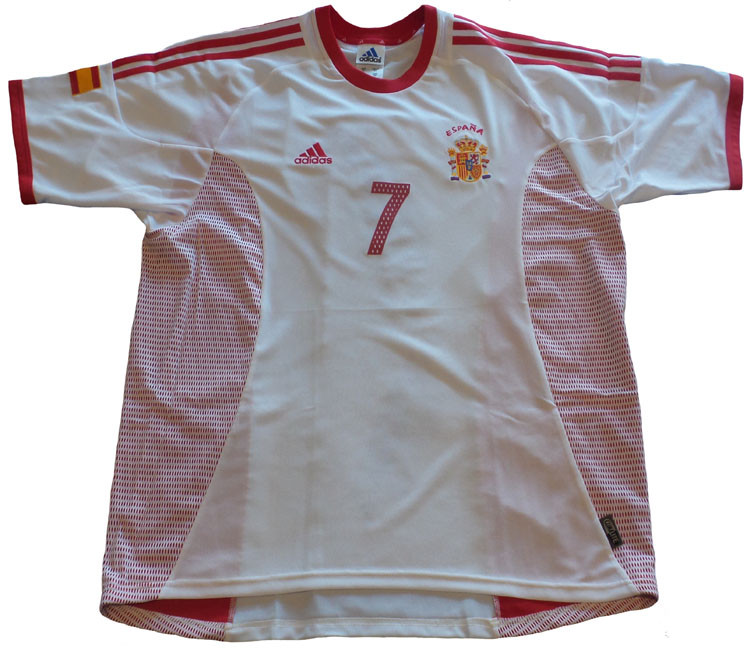 ADIDAS SPAIN 2002 `RAUL` AWAY JERSEY - Soccer Plus