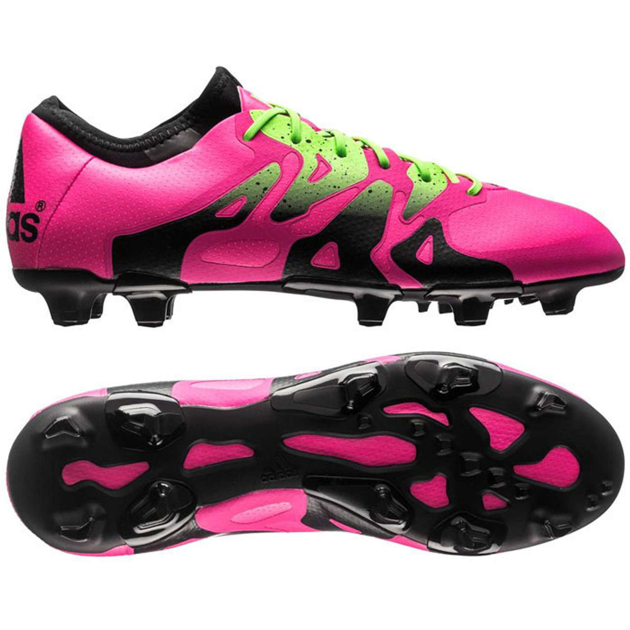ADIDAS X 15.1 FG/AG firm ground soccer cleats shock pink