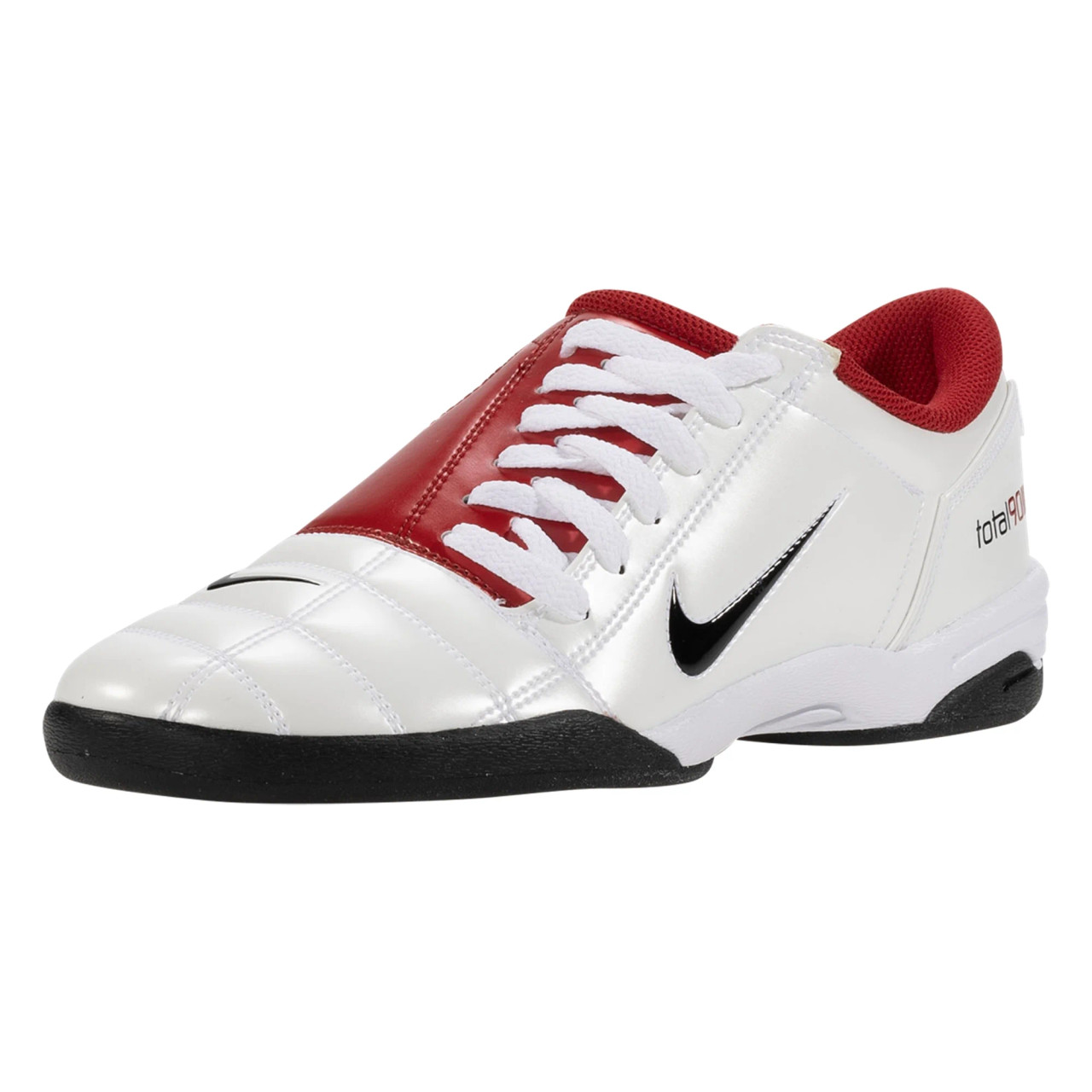 Nike Total 90 IC Indoor Soccer Shoe - White/Black Gym Red display picture 1