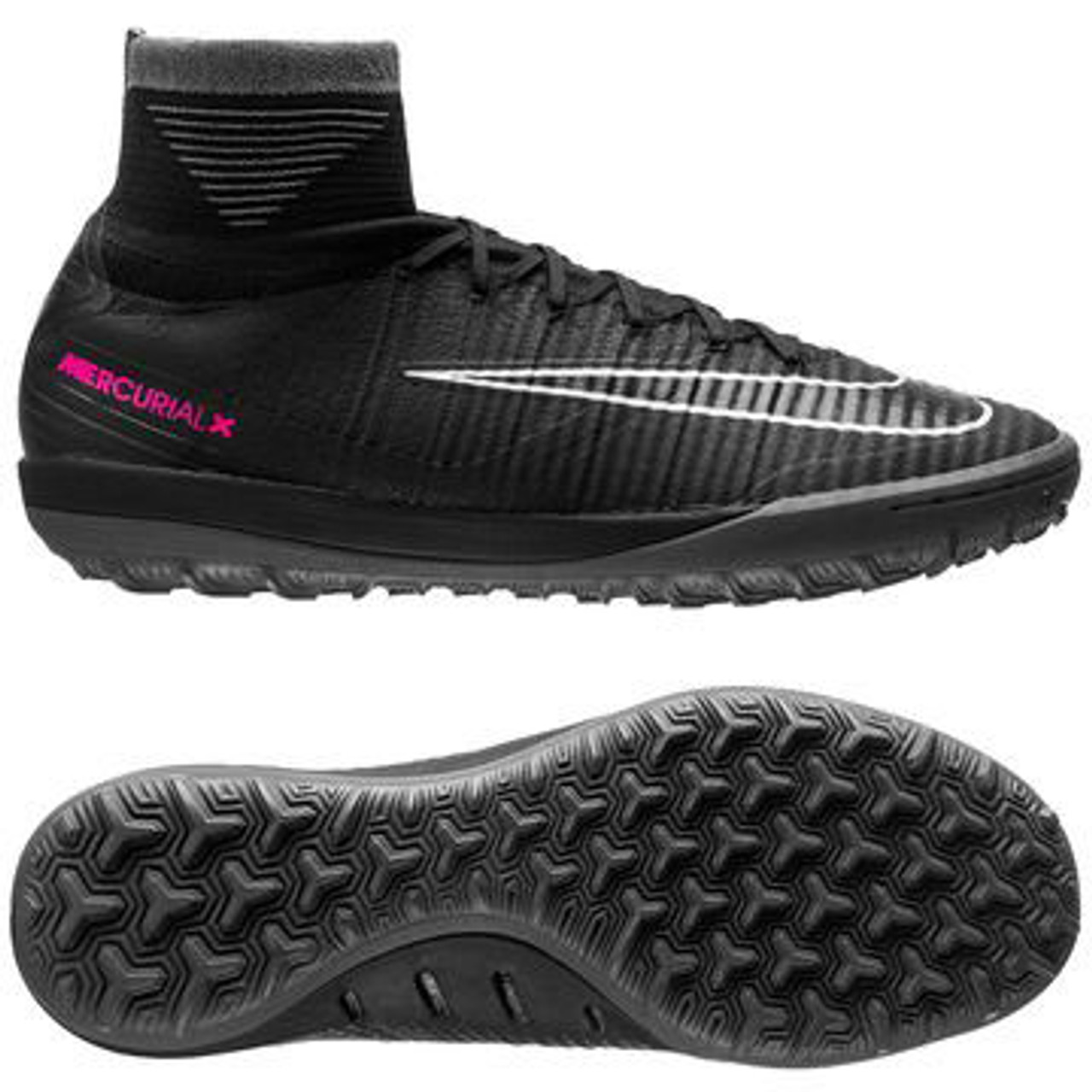 NIKE MERCURIALX PROXIMO Men S Indoor Soccer Shoe Black Grey Soccer Plus   Nikemercurialxproximoiitfbkgry  58362.1506100605 