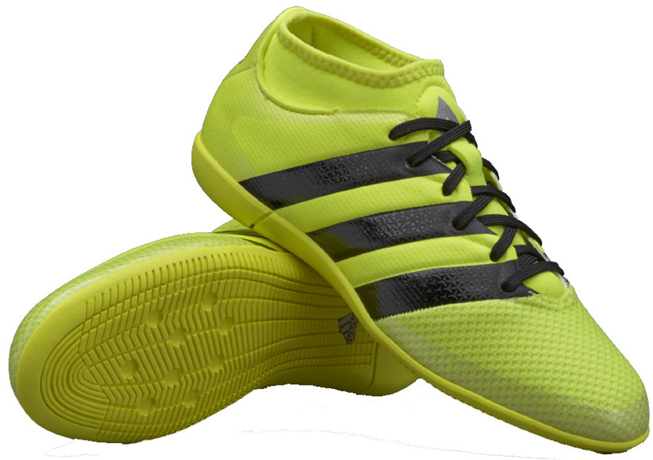 deze Tweede leerjaar Perforeren ADIDAS ACE 16.3 PRIMEMESH junior indoor shoes yellow - Soccer Plus