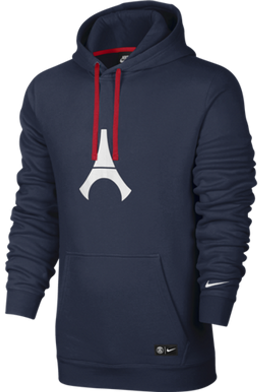 Nike Jordan x Psg Paris Saint Germain Hoodie Pullover Pockets New Blue 22M  Men S