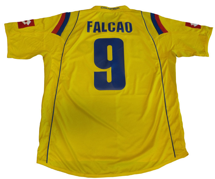 LOTTO COLOMBIA 2009 FALCAO HOME JERSEY - Soccer Plus