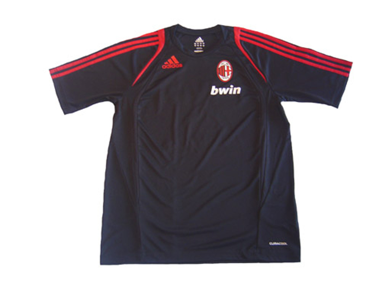 ADIDAS AC MILAN 2010 TRAINING JERSEY BLACK