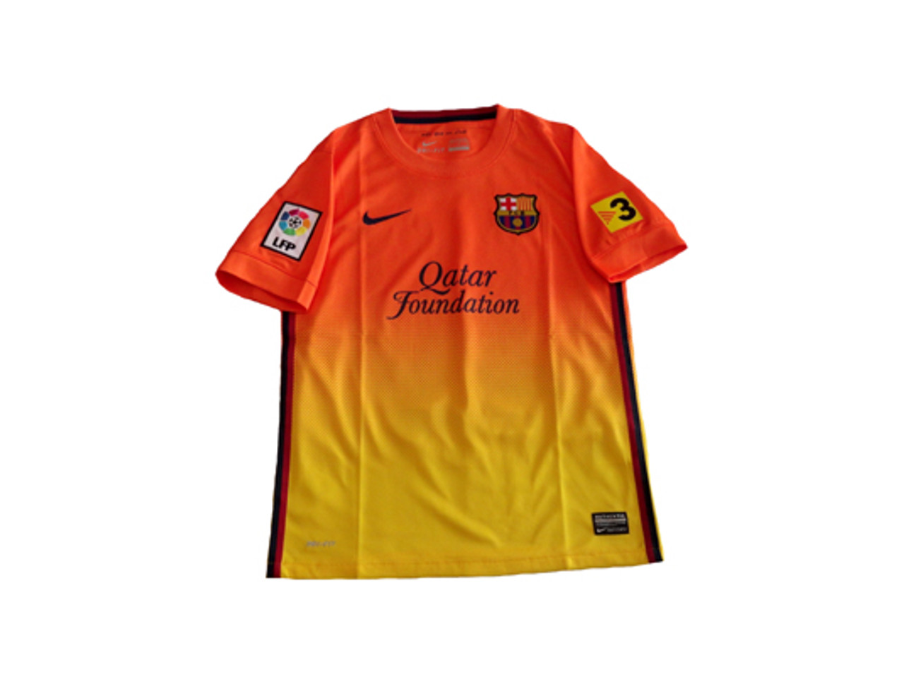 orange and yellow barcelona jersey