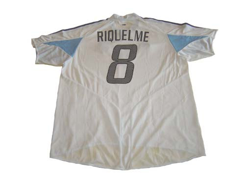 ADIDAS ARGENTINA 2004 `RIQUELME`WHITE 3RD JERSEY - Soccer Plus