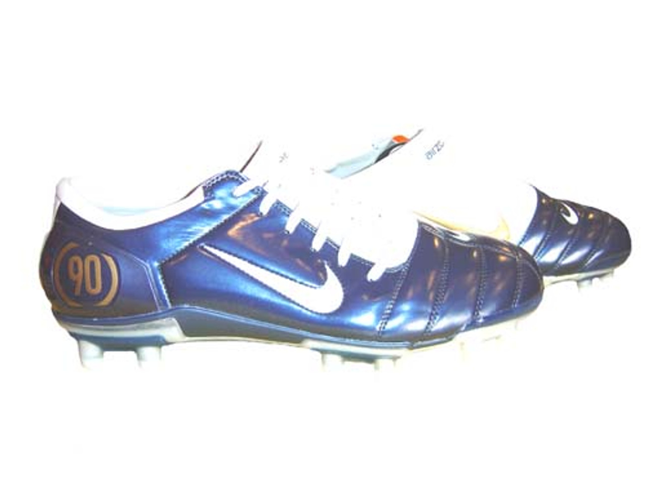 nike total 90 blue and silver