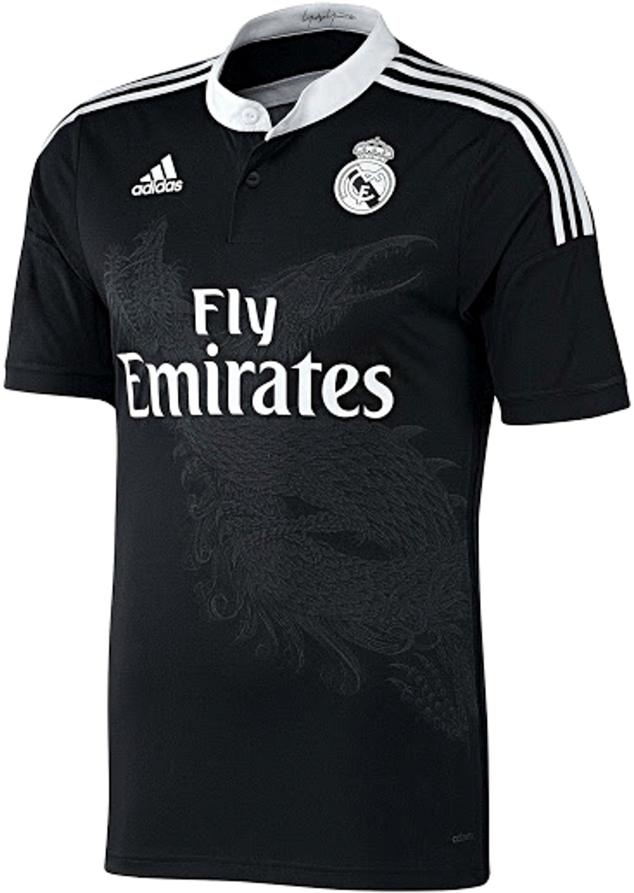 Tegen mineraal Vertrouwelijk ADIDAS REAL MADRID 2015 BLACK 3RD JERSEY - Soccer Plus