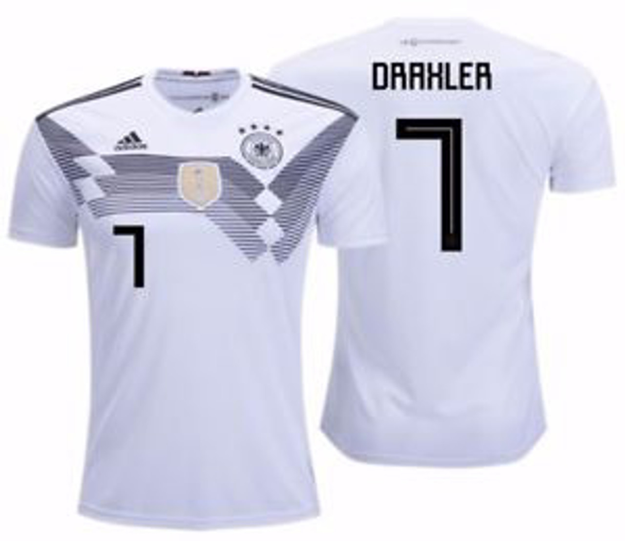 Adidas Germany 2018 World Cup Home Draxler Jersey Soccer Plus
