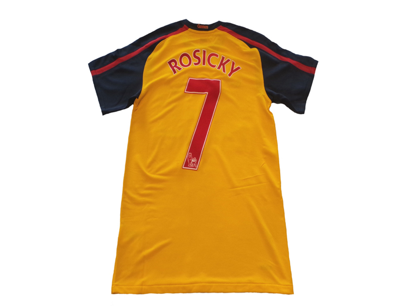 NIKE ARSENAL 2009 `ROSICKY` AWAY JERSEY YELLOW