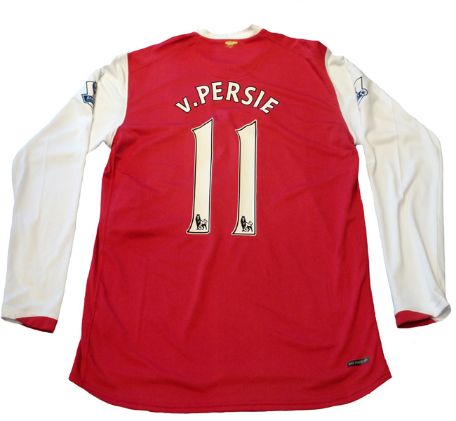 NIKE ARSENAL 2007 HOME L/S `v.PERSIE` JERSEY - Soccer Plus