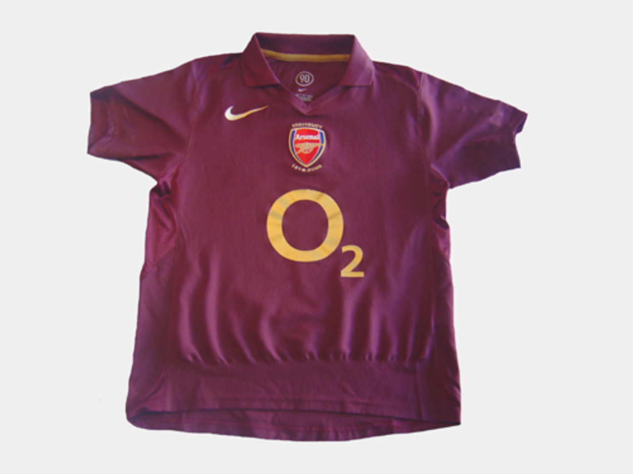 NIKE ARSENAL 2005 HOME MAROON HIGHBURY 