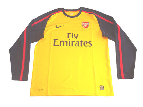 Nike Arsenal 2009 Away L S Jersey Yellow Soccer Plus