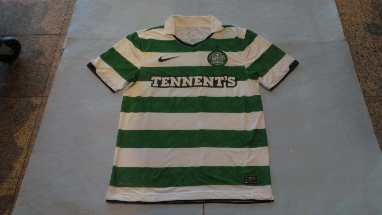 Celtic Away football shirt 2010 - 2011. Sponsored by Tennent's