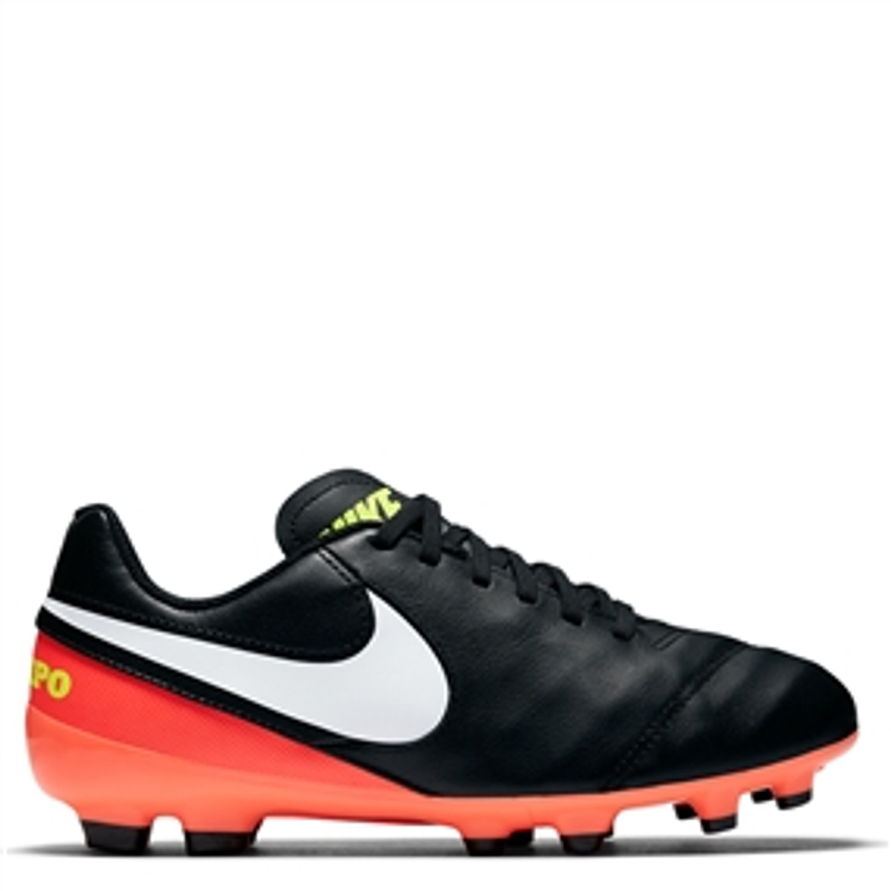 NIKE JR TIEMPO LEGEND VI FG black/hyper orange - Soccer Plus