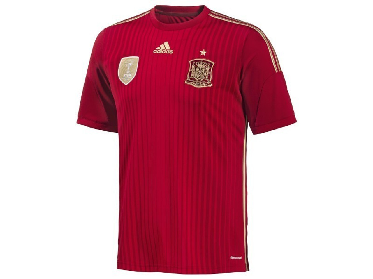  adidas Spain Home Authentic Soccer Jersey World Cup 2014  (Small) : Sports Fan Jerseys : Sports & Outdoors