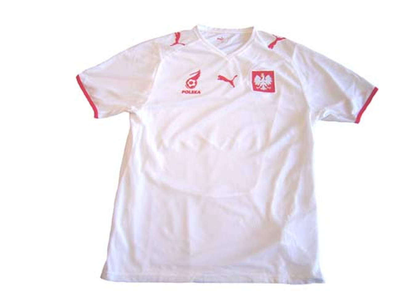 Elegancia Responder acerca de PUMA POLAND 2008 HOME JERSEY WHITE - Soccer Plus