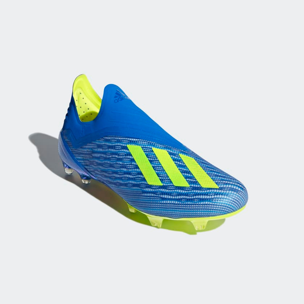 ADIDAS X 18+ FG Cleats Blue/solar yellow - Soccer Plus