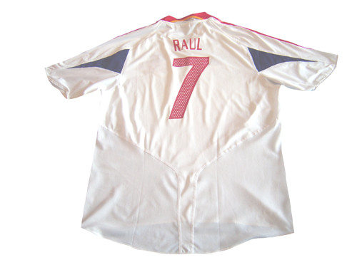 ADIDAS SPAIN 2004 AWAY `RAUL` JERSEY WHITE - Soccer Plus