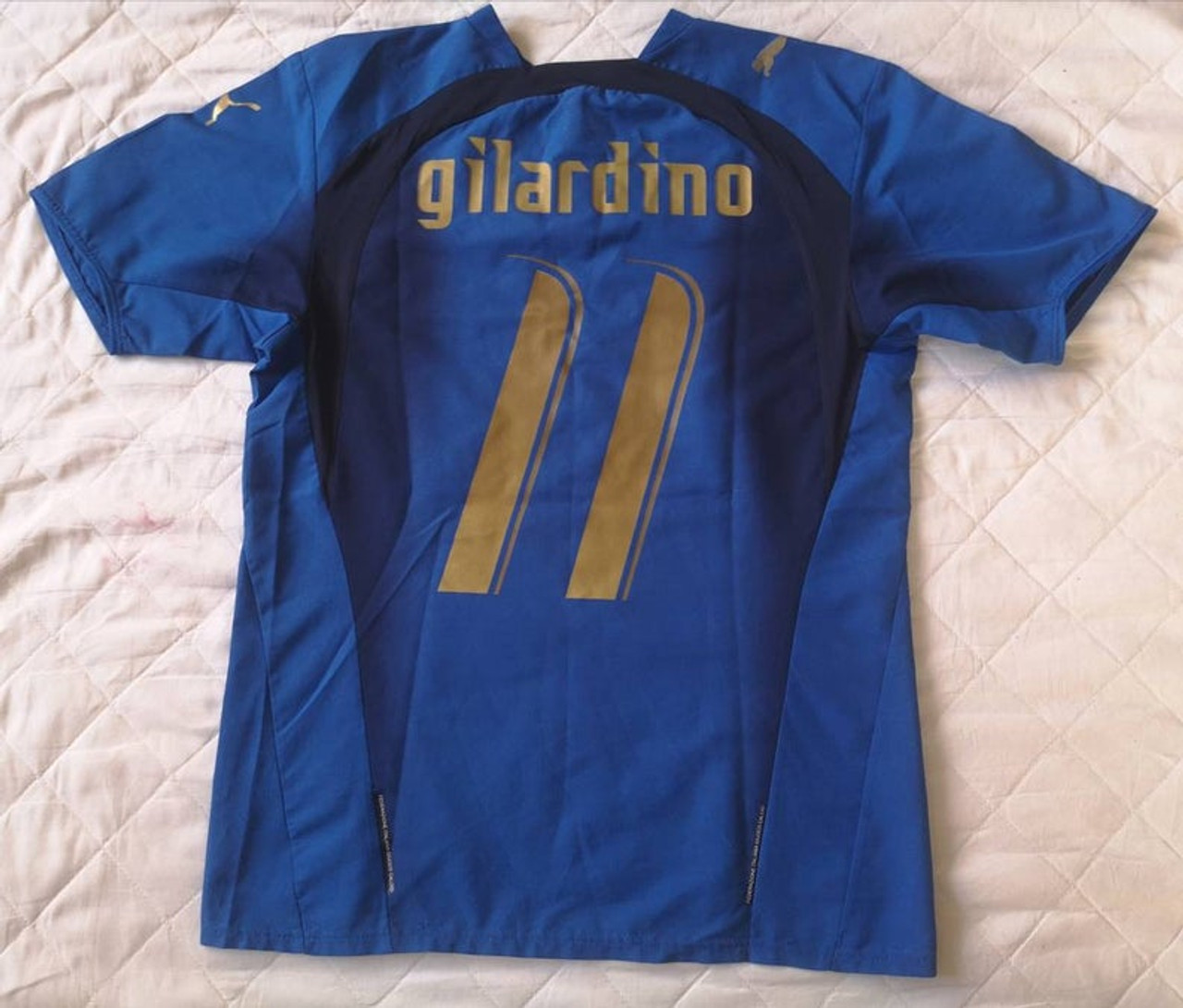 PUMA ITALY 2007 `GILARDINO` HOME JERSEY - Soccer Plus