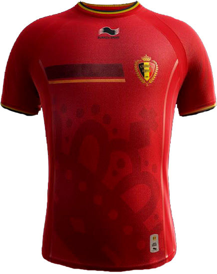 Burrda Sport Belgium 2014 Home Jersey Soccer Plus