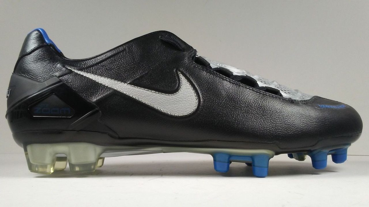 NIKE TOTAL 90 III LASER FG BLACK/BLUE - Soccer Plus