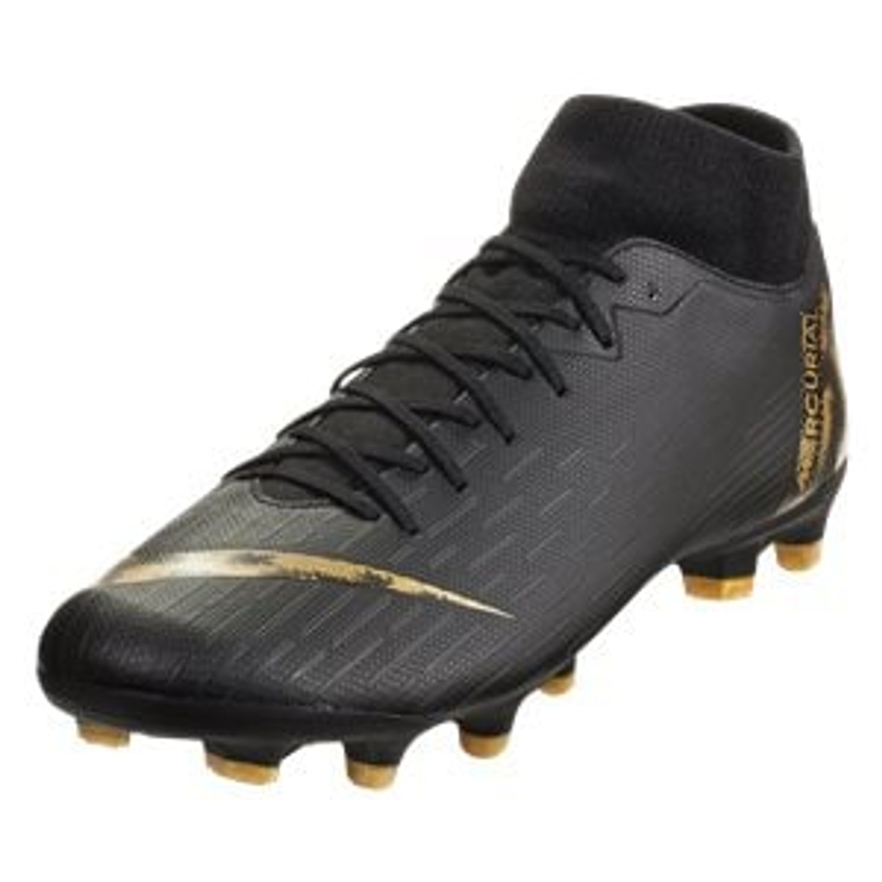 NIKE SUPERFLY ACADEMY FG/MG BLACK/GOLD - Soccer