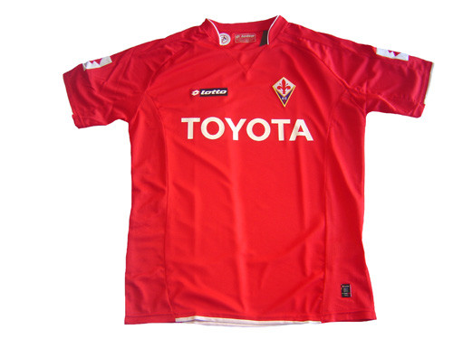LOTTO FIORENTINA 2009 AWAY JERSEY RED - Soccer Plus