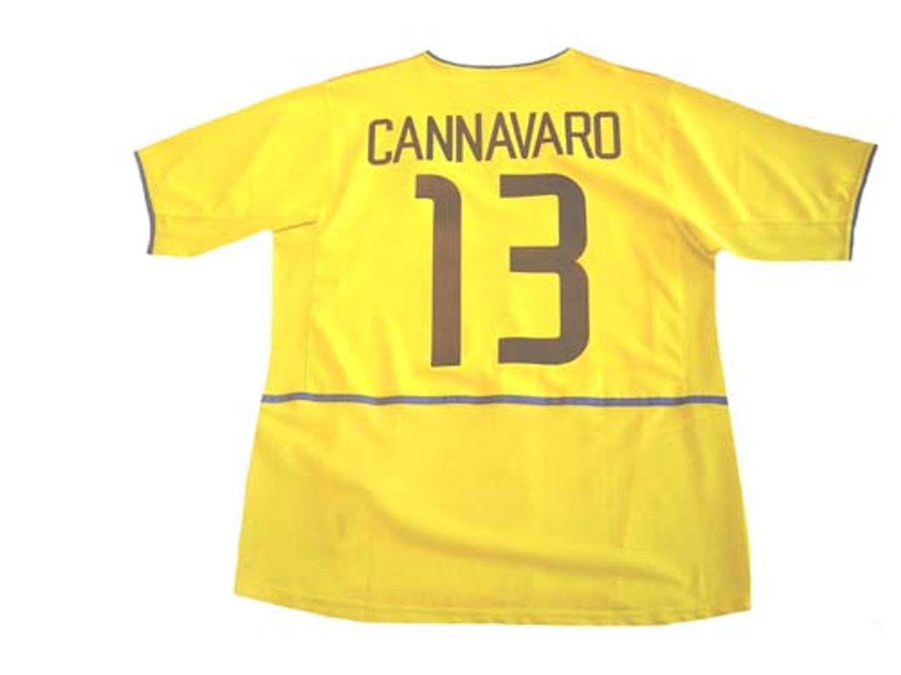 NIKE INTER MILAN 2003 AWAY `CANNAVARO`JERSEY YELLOW - Soccer
