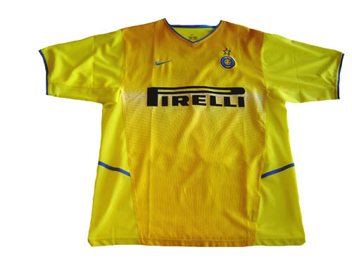 Maillot Inter Milan Domicile 2003-04 Avec Nom Cannavaro #17 Taille L - Occasion Rare