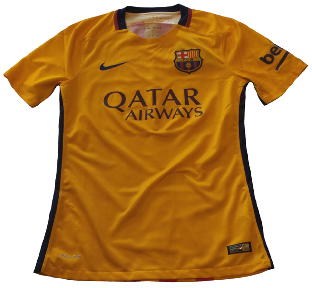 university gold soccer jersey