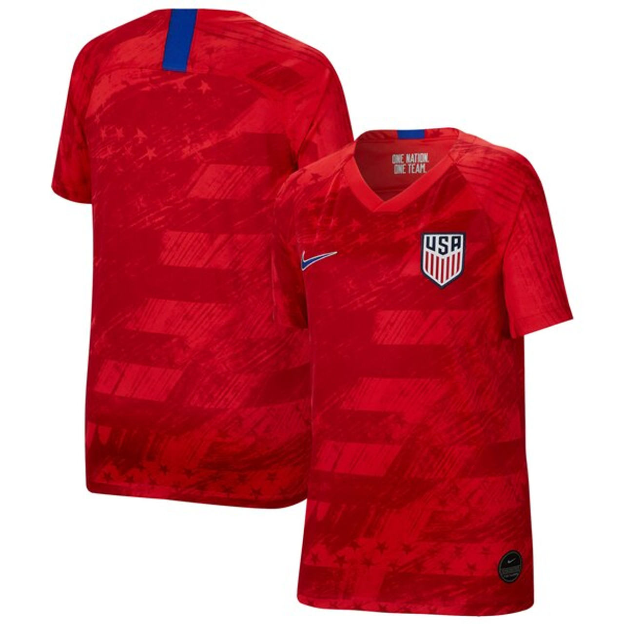 red nike soccer jersey