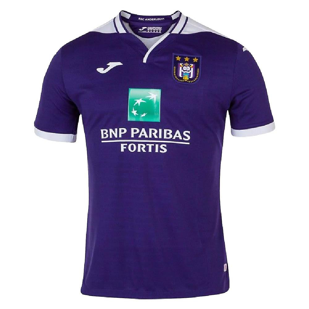 RSC Anderlecht Joma シャツ Simic 4 サイン入り JOMA ANDERLECHT 2020 HOME PURPLE JERSEY - Soccer Plus