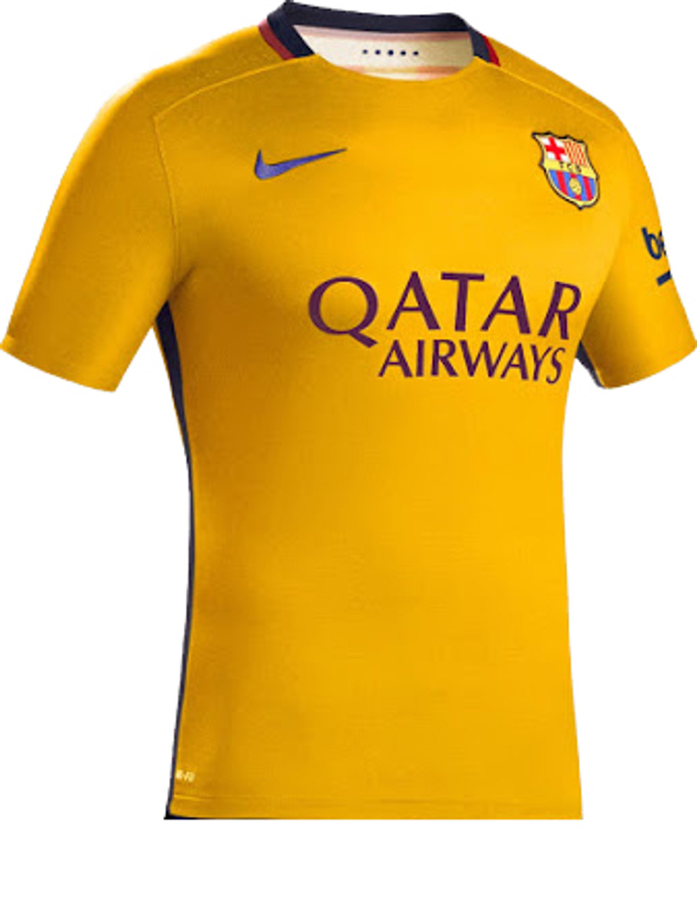 barcelona gold jersey