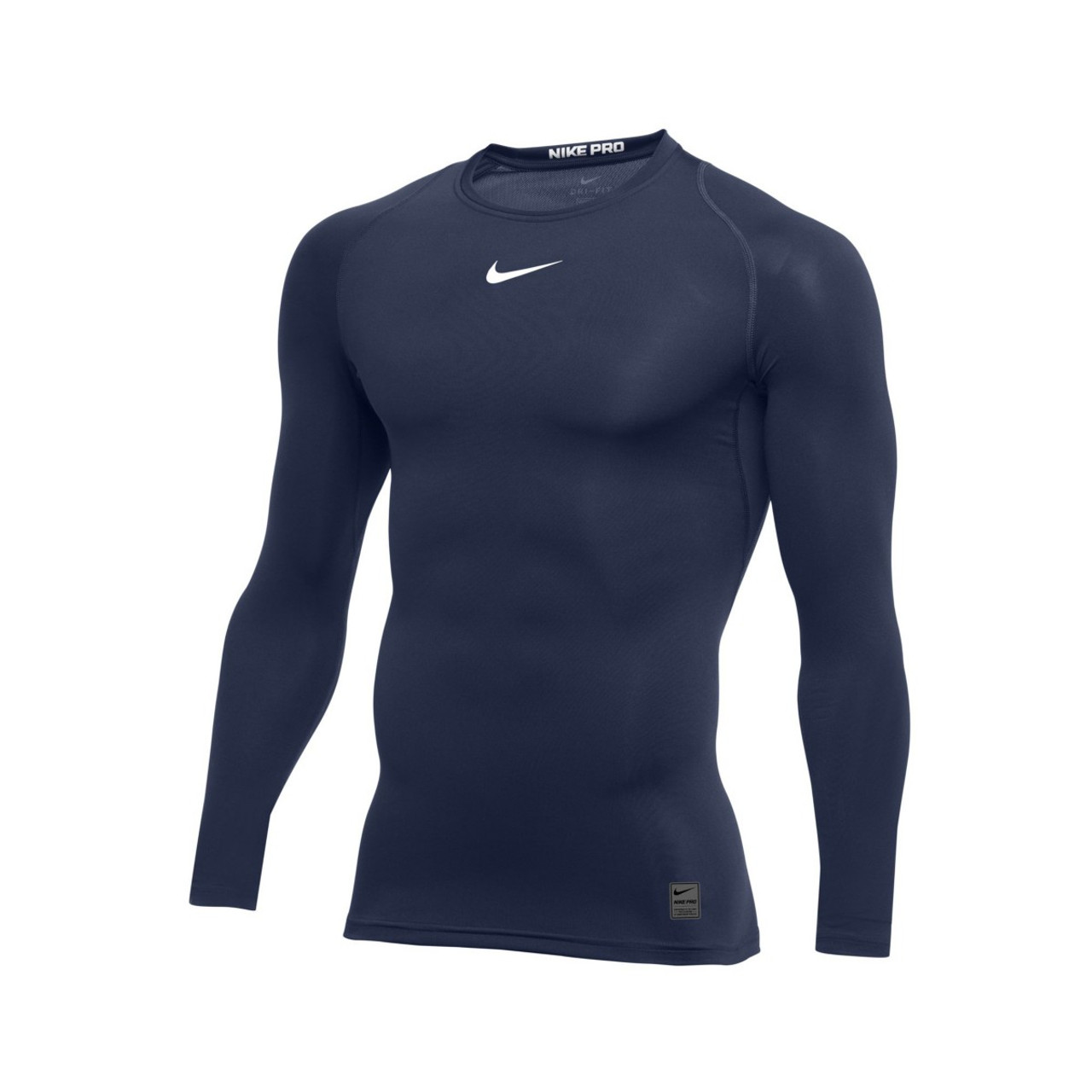 Nike Pro Hyperwarm Max Shield L/S Navy + Pro Hyperwarm Compression