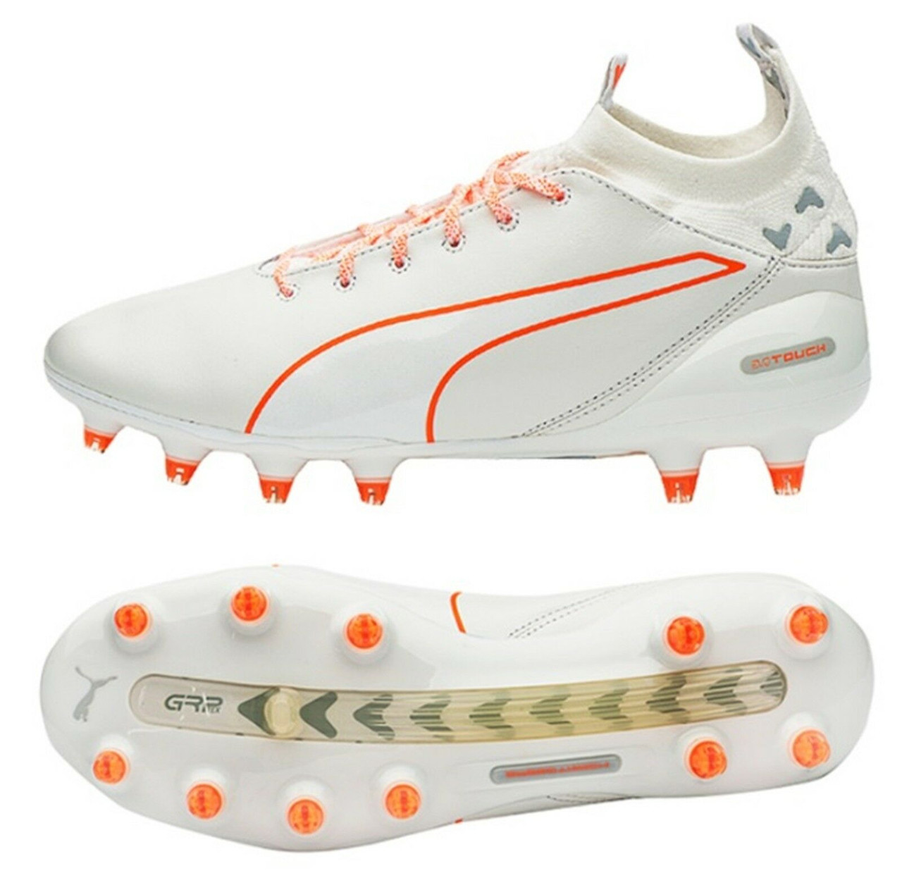 orange puma cleats