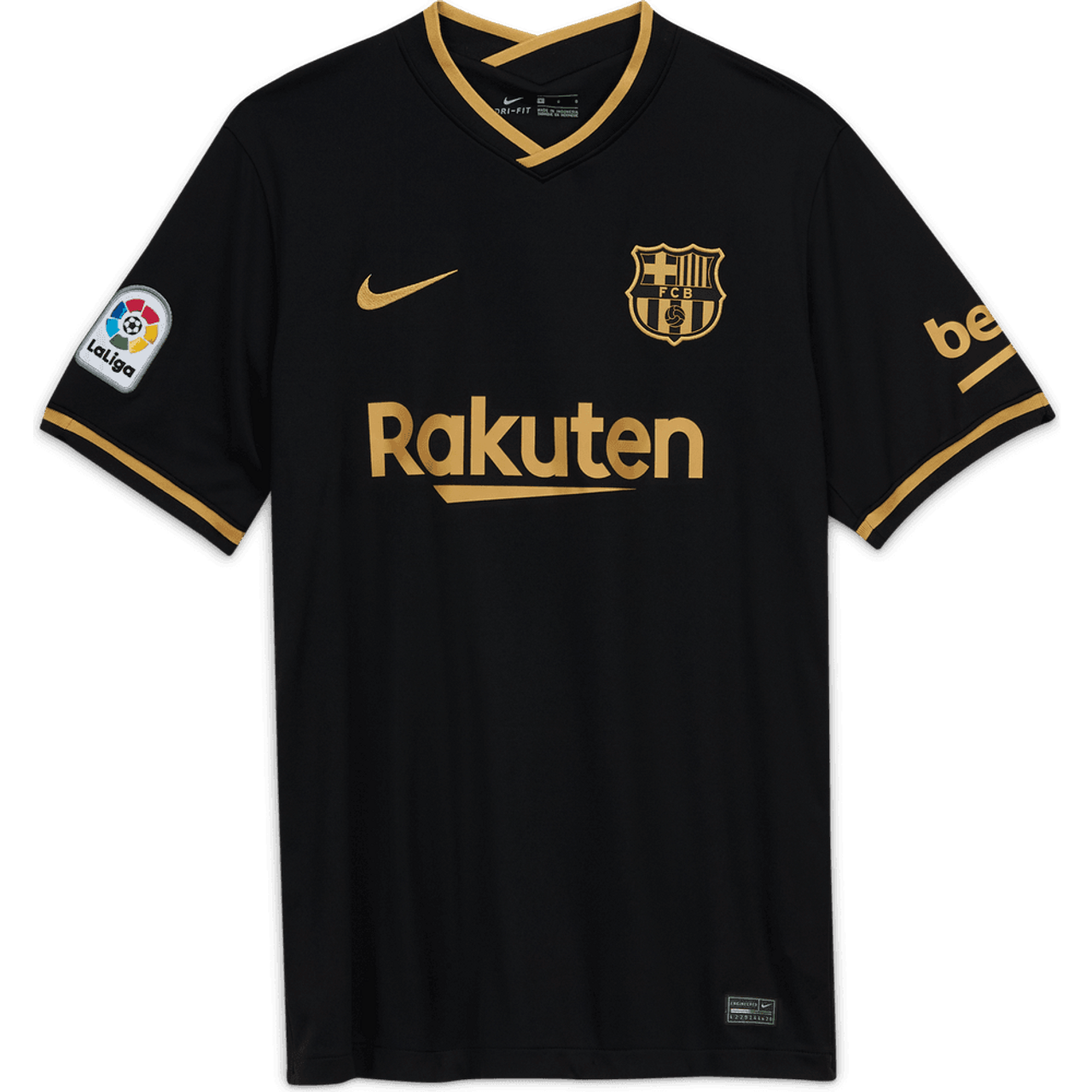 Nike FC Barcelona Soccer Jersey - PEDRO #17 - Long Sleeve - Large - Black