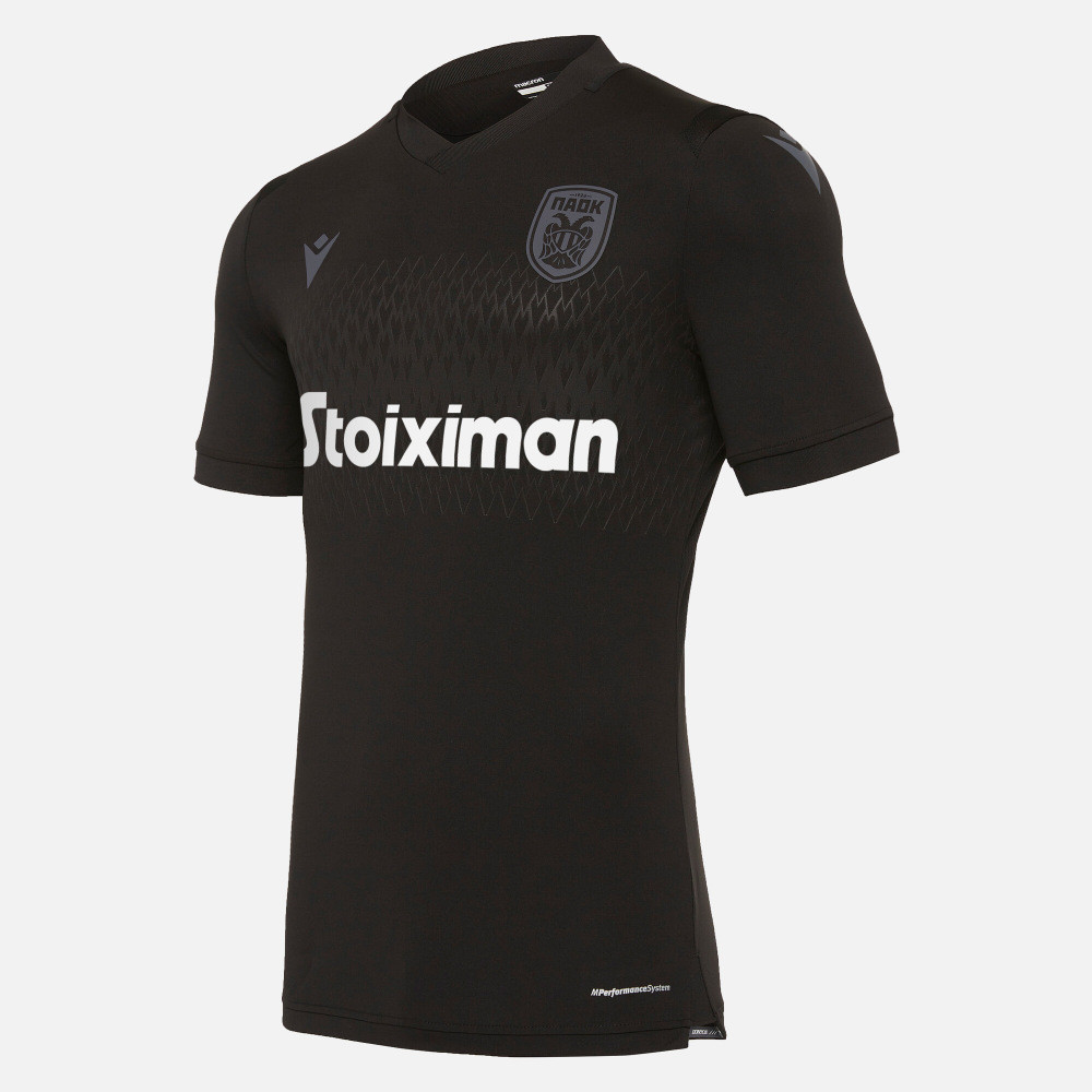 MACRON PAOK 2021 AWAY JERSEY BLACK - Soccer Plus