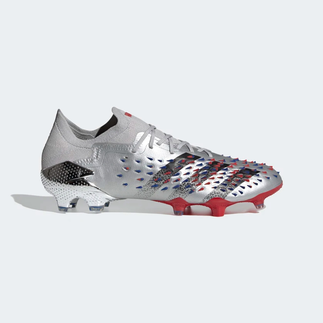 ADIDAS PREDATOR FREAK.1 FG Silver/ Black / Scarlet - Soccer Plus