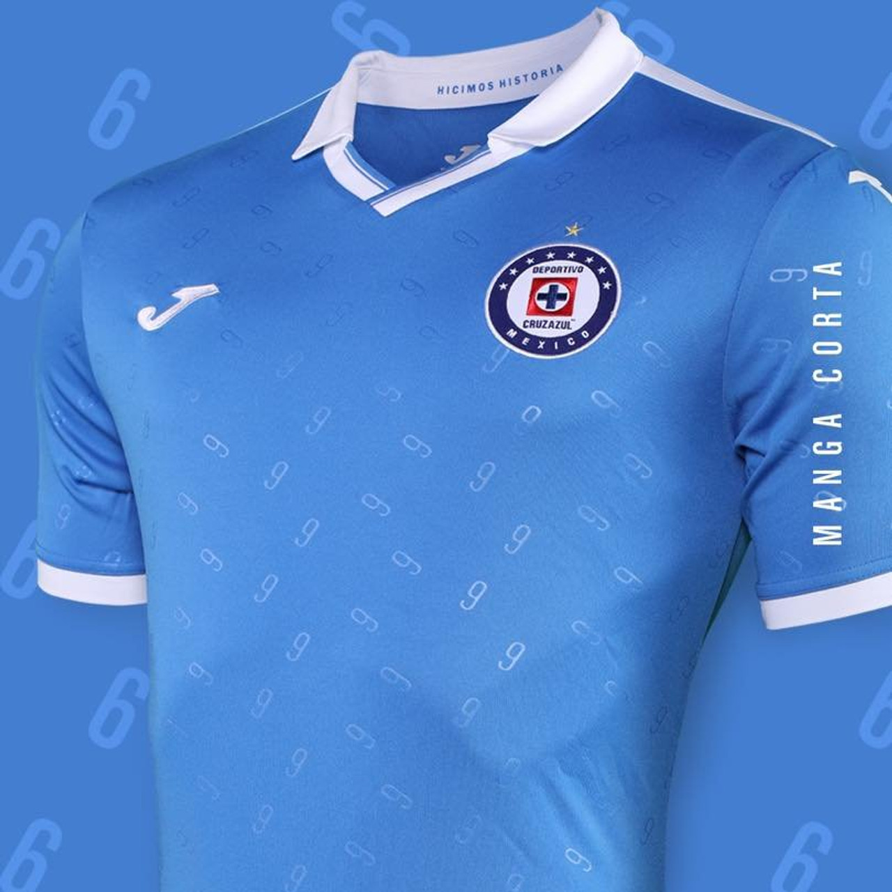 cruz azul jersey with 9 stars